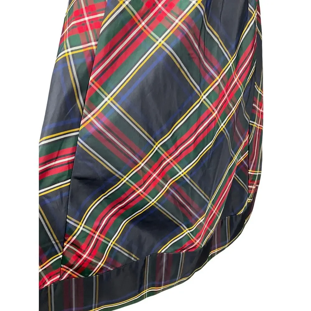GAP Tartan Plaid Slip Dress XXL 14 16 Empire Babydoll Red Blue Party Holiday NEW